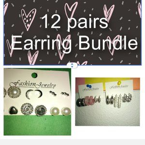 12 pairs earrings